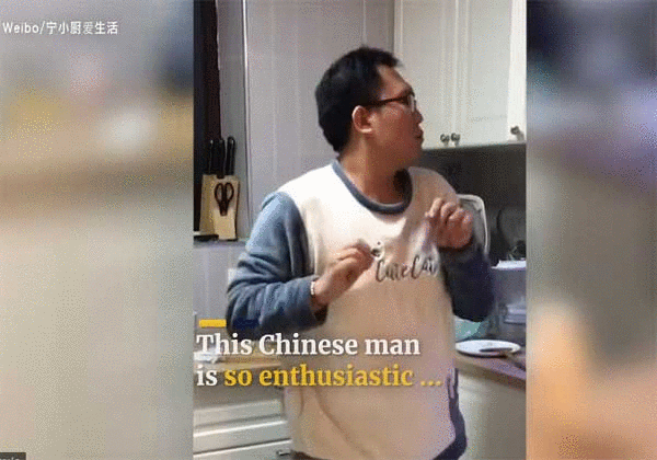 Chị em phát sốt với clip chồng hài hước vừa làm việc nhà vừa nhảy múa