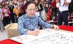 Hải Phòng: Tưng bừng lễ khai bút đầu xuân tại khu tưởng niệm vương triều Mạc