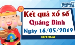 Kết quả xổ số Quảng Bình ngày 16/5/2019