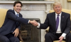 Tổng thống Mỹ và Thủ tướng Canada hội đàm tại Nhà Trắng