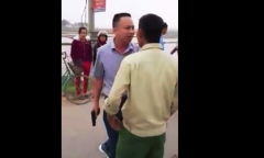 Clip: Tài xế rút súng dọa dân nói gì?