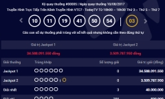 Kết quả xổ số điện toán Vietlott ngày 10/8: Hơn 34 tỷ đồng ở lại với Vietlott