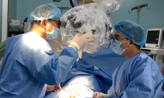 Chăm sóc heo con, người đàn ông bị lợn mẹ cắn rách dương vật