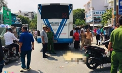 TP.HCM: Va chạm với xe buýt, người đàn ông tử vong tại chỗ