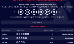 Kết quả xổ số điện toán Vietlott ngày 18/6: Hơn 14 tỷ đồng sẽ có chủ?