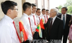 Tổng Bí thư Nguyễn Phú Trọng bắt đầu thăm Myanmar