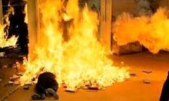 Nam thanh niên chết cháy trước cửa nhà chị gái người yêu