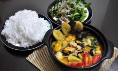 Cách làm món ốc nấu chuối đậu thơm ngậy cho bữa tối ăn là mê