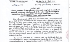 Đà Nẵng: Truy trách nhiệm Chủ tịch huyện, xã vì loạt sai phạm đất đai