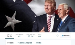 Donald Trump đạt mốc 20 triệu lượt theo dõi trên Twitter, vẫn sau Obama