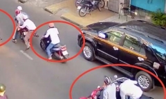 CSGT truy bắt tên cướp táo tợn giữa trung tâm Sài Gòn
