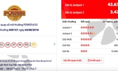 Kết quả xổ số Vietlott hôm nay 4/8/2018: Hơn 43 tỷ đồng chơi “trốn tìm”