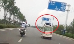 Video: Cảnh sát bám nóc xe ôtô phạm luật hơn 10km như phim hành động