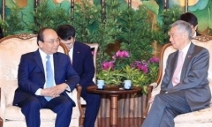 Lễ đón chính thức Thủ tướng Nguyễn Xuân Phúc thăm Singapore