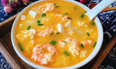 Canh tôm nấu đậu phụ đơn giản mà đưa cơm không tưởng