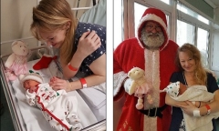 Giáng sinh đặc biệt của bà mẹ vừa sinh con vừa hát mừng Noel