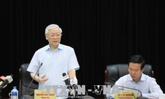 Tổng Bí thư Nguyễn Phú Trọng làm việc với Ban Tuyên giáo Trung ương