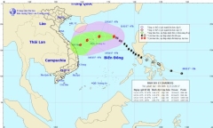 Bão số 13 tăng cấp, bất ngờ đổi hướng