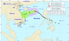 Bão số 13 có thể suy yếu trước khi vào đất liền