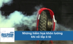Những hiểm họa khôn lường do nổ lốp xe ô tô