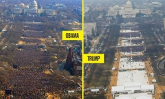 Sự khác nhau giữa lễ nhậm chức của Donald Trump và Barack Obama