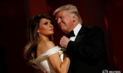 Tân tổng thống Donald Trump dự tiệc khiêu vũ