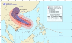 Bão Haiyan đang tiến về phía Bắc