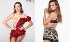 Thiên thần nội y Josephine Skriver nóng bỏng trên trang bìa tạp chí Harper’s Bazaar
