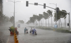 Bão Mangkhut gây mưa lớn tại một số tỉnh miền núi phía Bắc