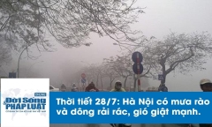 Dự báo thời tiết 28/7: Hà Nội mưa lớn, có khả năng kéo dài đến đầu tháng 8