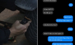 Thay săm lúc nửa đêm bị 