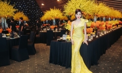 Lệ Quyên “kể xấu” chồng ngay trên sân khấu tiệc hậu họp báo