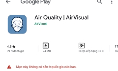 Ứng dụng đo chất lượng không khí AirVisual