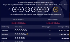 Kết quả xổ số điện toán Vietlott ngày 22/8: Hơn 38 tỷ đồng sẽ về tay ai?