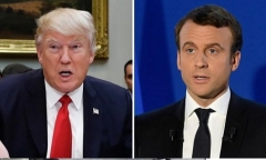 Ông Donald Trump điện đàm với Tổng thống đắc cử Pháp Emmanuel Macron