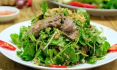 Gỏi rau má thịt bò thanh mát, siêu chống ngán sau Tết