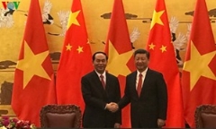 Chủ tịch nước Trần Đại Quang hội đàm với Tổng Bí thư, Chủ tịch Trung Quốc