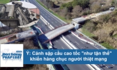 Video: Cảnh cây cầu sập trong chớp mắt khiến hàng chục người thiệt mạng