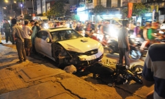 “Xe điên” liên tiếp gây tai nạn, người đi xe máy nằm la liệt trên đường