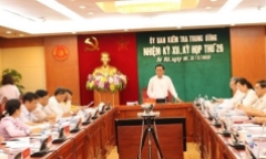 Thông cáo báo chí kỳ họp 26 của Ủy ban Kiểm tra Trung ương