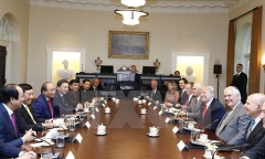 Thủ tướng Nguyễn Xuân Phúc hội đàm với Tổng thống Donald Trump