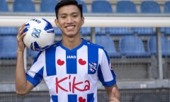 Đoàn Văn Hậu xử lý khéo léo đánh bại thủ môn Heerenveen