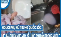 Người phụ nữ Trung Quốc sốc vì phát hiện mực mua về luộc tan dần trong nước