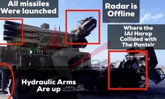 Tiết lộ hình ảnh tổ hợp Pantsir-S1 trúng tên lửa Israel