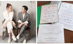 Thiệp cưới của Cường Đô La và Đàm Thu Trang với những yêu cầu dành cho khách mời gây chú ý 