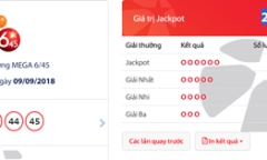 Kết quả xổ số Vietlott ngày 9/9/2018: Jackpot hơn 27 tỷ đồng vẫn bị “chê”