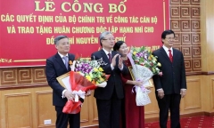 Công bố các quyết định của Bộ Chính trị về công tác cán bộ