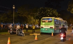 Xe buýt gây tai nạn chết người ở Sài Gòn