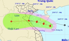 Bão số 4 hướng chậm vào Thanh Hóa - Quảng Bình