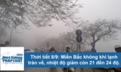 Dự báo thời tiết ngày 8/9: Không khí lạnh tràn về, miền Bắc giảm nhiệt mát mẻ